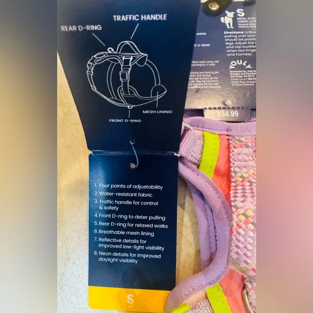 YOULY Adventure Reflective Dog Harness,